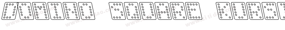 Domino square kursiv字体转换